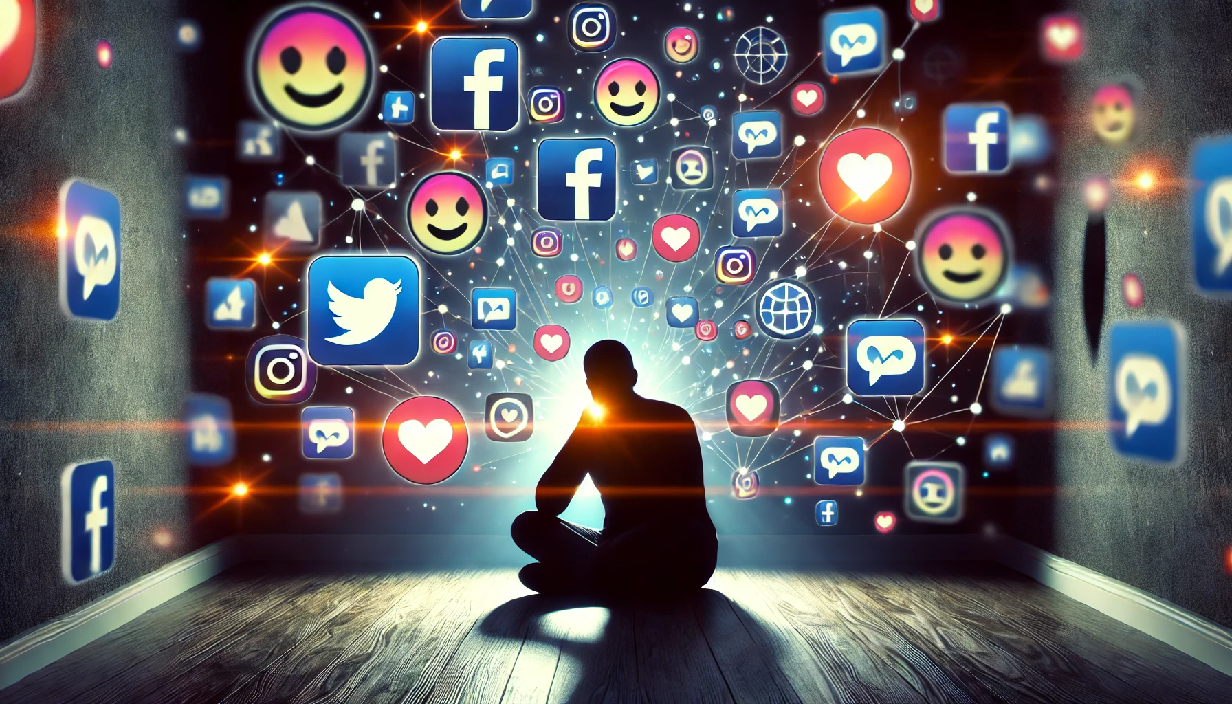 Ilustrasi Efek Media Sosial terhadap Kesehatan Mental