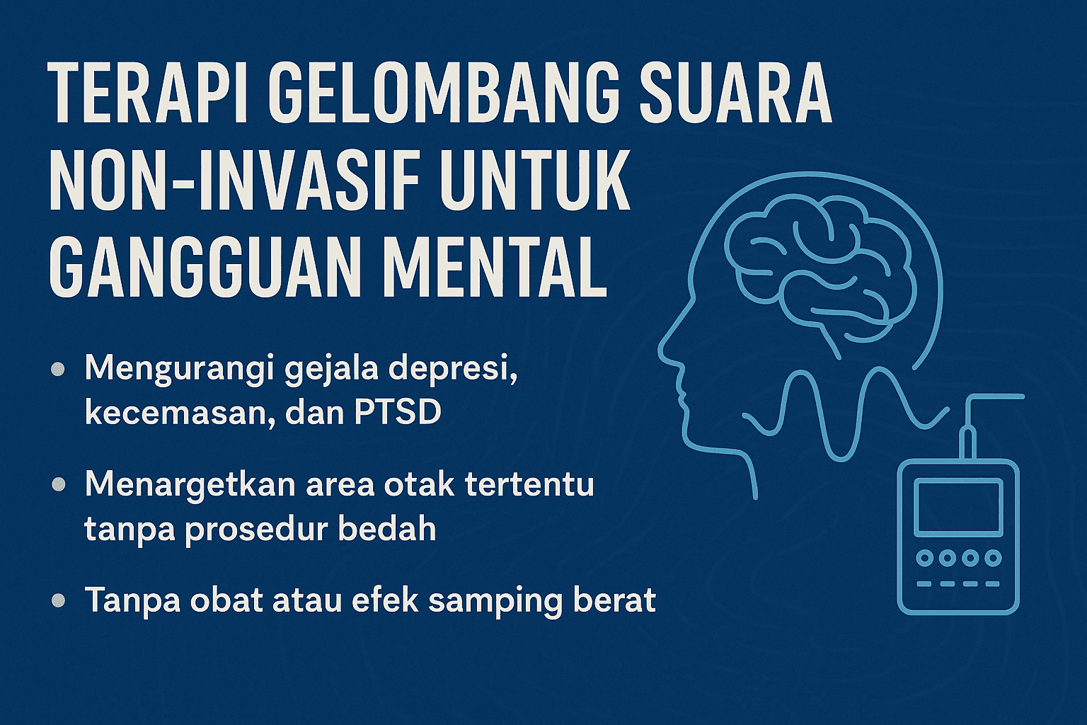 Ilustrasi Terapi Gelombang Suara Non-Invasif