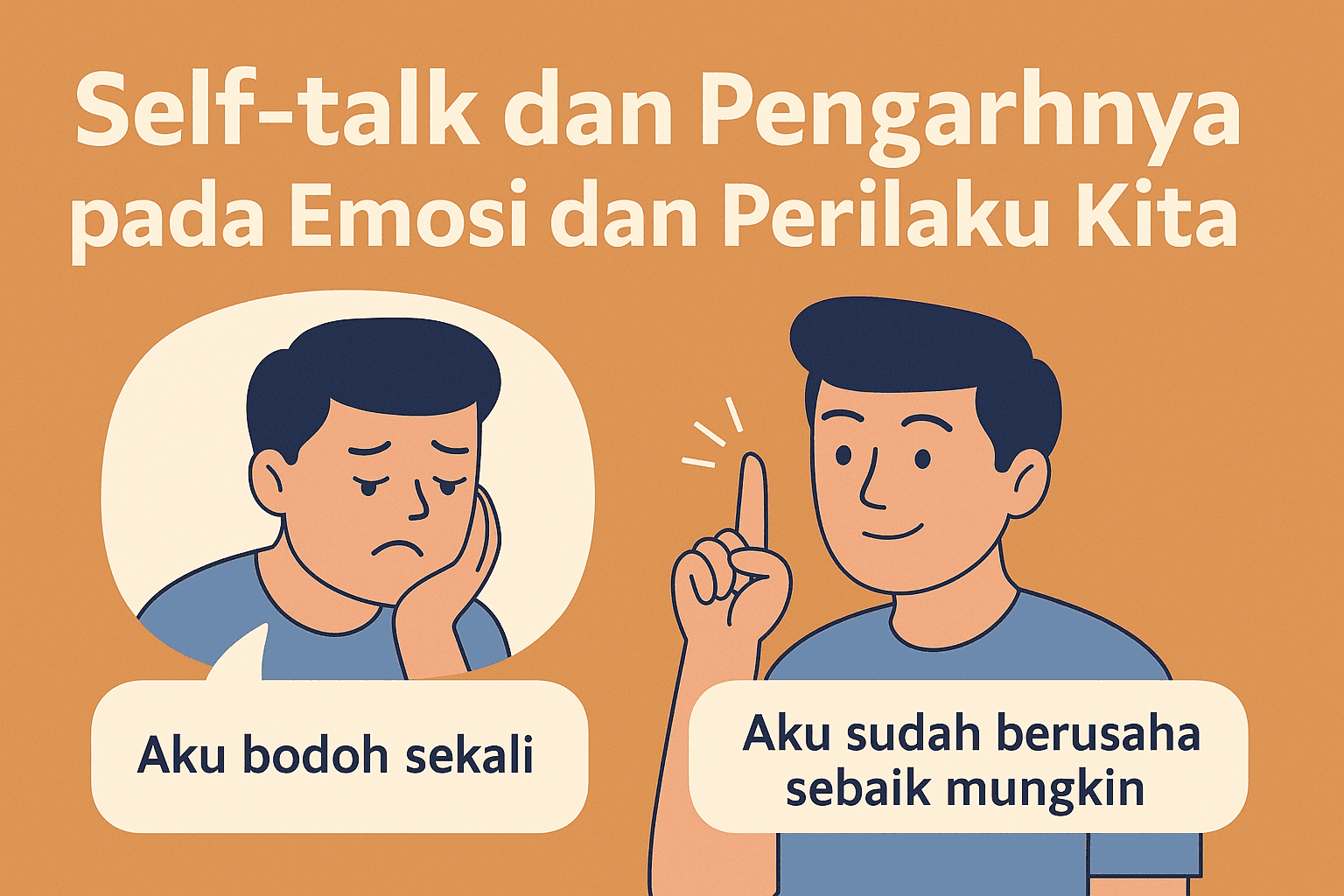 Ilustrasi dampak Self-talk
