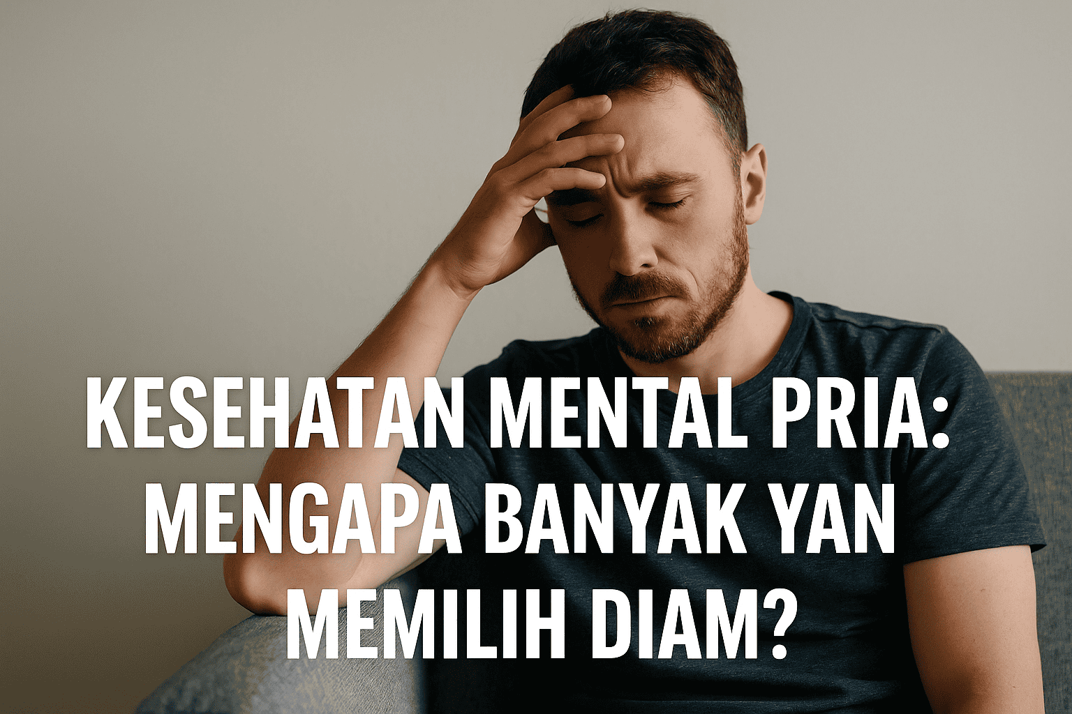 Ilustrasi Kesehatan Mental Pria